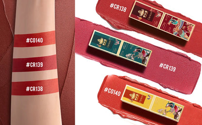 CATKIN Summer Palace Lipsticks Semi-Matte Lipstick Long Lasting for 24H，Lightweight Soft and Ultra Hydrating Lipsticks