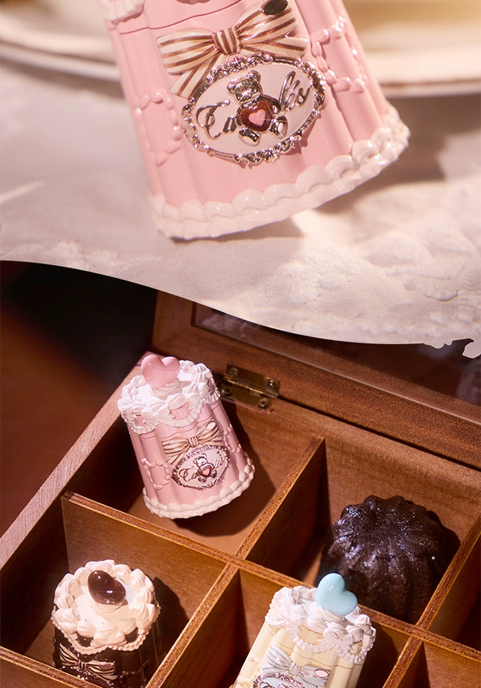 Flower Knows Bear Coating Lip Jelly Makeup Lipstick Sweetie Bear Collection Cosmetics Cute With Brush Solid Lip Glaze Watery