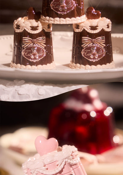 Flower Knows Bear Coating Lip Jelly Makeup Lipstick Sweetie Bear Collection Cosmetics Cute With Brush Solid Lip Glaze Watery