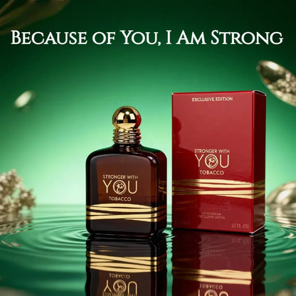 100ML Stronger With You Absolutely Inspired Perfume Intense Aromatic Woody & Spicy Fragrance, Long Lasting Sensual Scent for Men