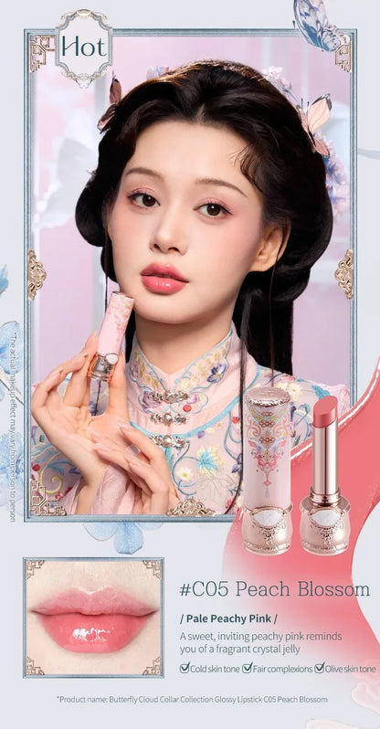 Flower Knows Butterfly Cloud Collar Collection Glossy Lipstick Makeup Lasting Lip Gloss High Pigment Makeup Flowerknows Lip Balm