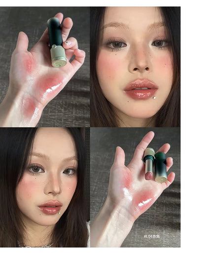 Girlcult Peach Series Mirror Lipstick Water Gloss Lip Gloss Bright Surface Lasting Film Moisturizing Doodle Lips