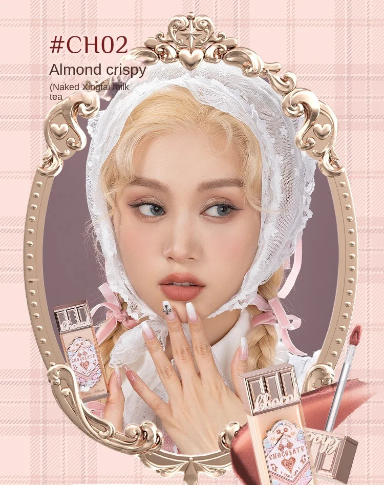 Flower Knows Chocolate Cloud Lip Cream Lightweight Matte Long Lasting Liquid Lipstick Makeup Lip Mud 4.5ml Waterproof