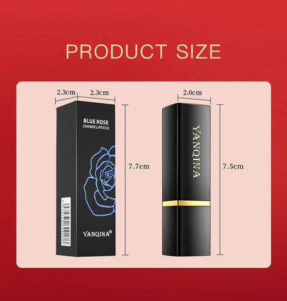 Blue Rose Lip Temperature Color Changing Natural Long Lasting Waterproof   Lipstick Cosmetics Woman Makeup