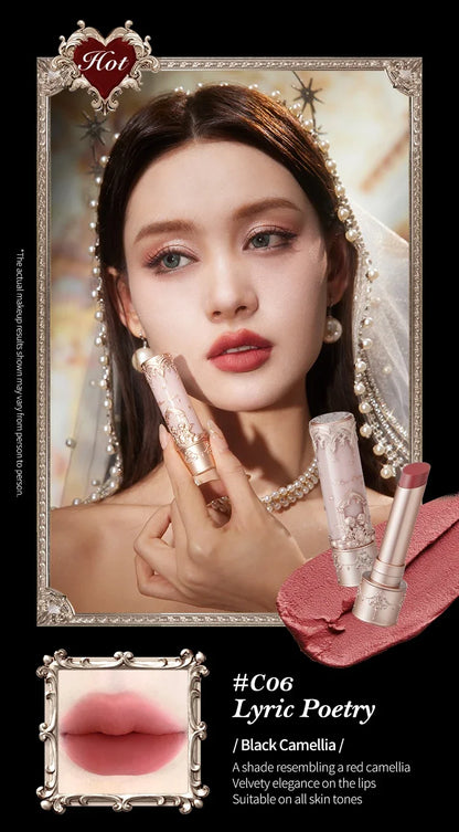 Flower Knows Little Angel Collection Matte Lipstick Private Label Lip Stick Custom Logo Long Lasting Korean Velvet Lipgloss