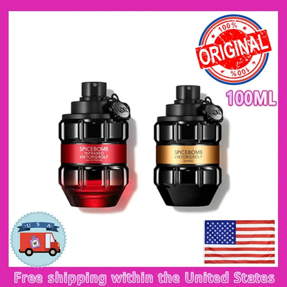 Black Variants for Long-Lasting 100ml Bold Men’s Passion Bomm-Perfume 90ml Spicy Woody Fragrance Spray with Green Masculin Gifts