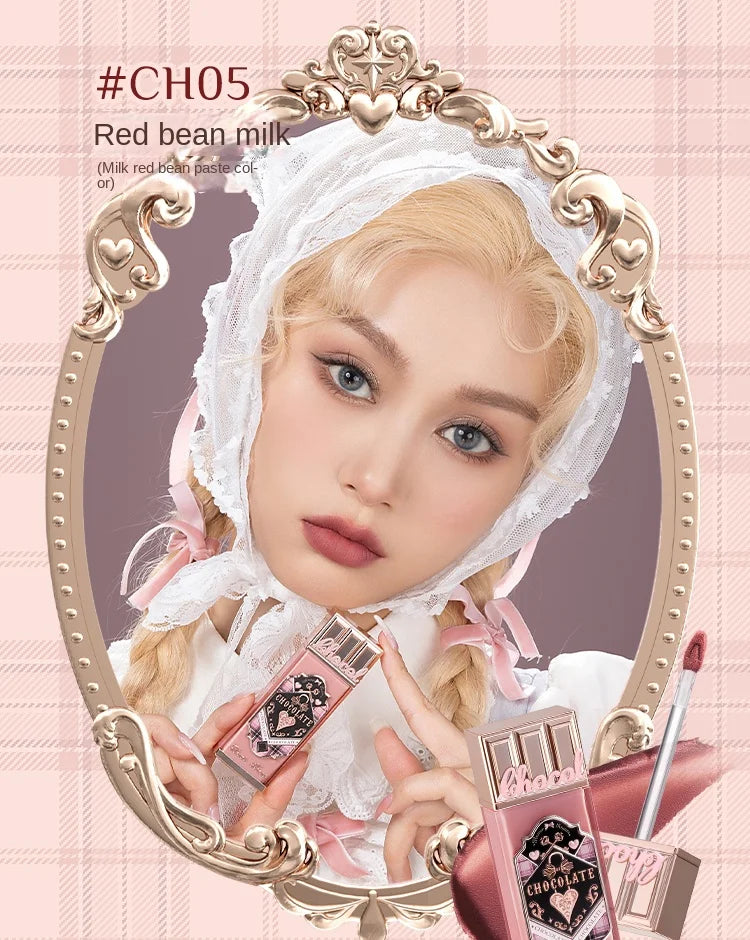 Flower Knows Chocolate Cloud Lip Cream Lightweight Matte Long Lasting Liquid Lipstick Makeup Lip Mud 4.5ml Waterproof