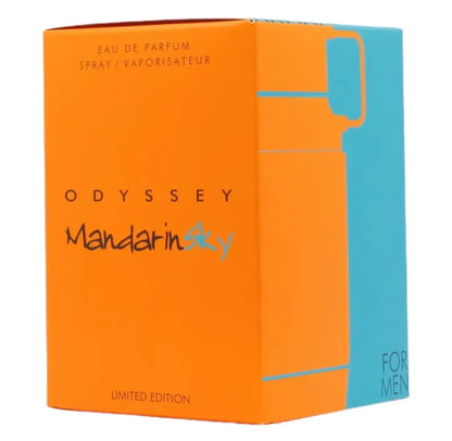 Mandarin Sky for Men 100ml Original Fragrance EDP 3.4 Oz Limited Edition Arabic Perfume Spray Fragrance Perfect Birthday Gift