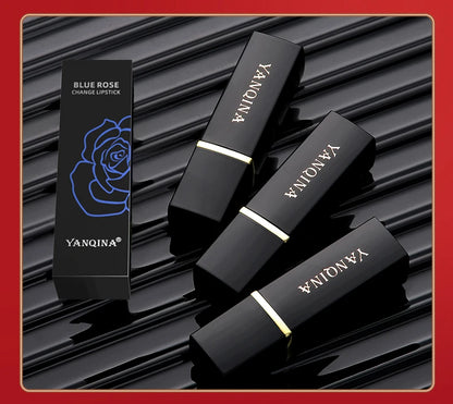 Blue Rose Lip Temperature Color Changing Natural Long Lasting Waterproof   Lipstick Cosmetics Woman Makeup