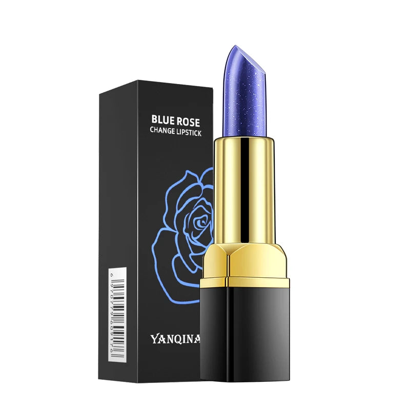 Blue Rose Lip Temperature Color Changing Natural Long Lasting Waterproof   Lipstick Cosmetics Woman Makeup