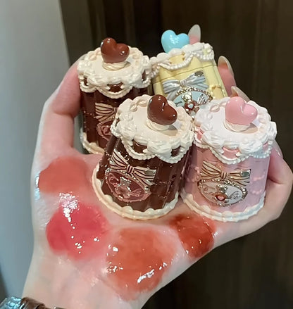 Flower Knows Bear Coating Lip Jelly Makeup Lipstick Sweetie Bear Collection Cosmetics Cute With Brush Solid Lip Glaze Watery