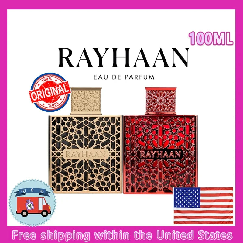 RAYHAAN Crimson Elixir Eau de Parfum Spray for Unisex 3.4 Ounce  EDP Perfume Long Lasting Unisex Cologne Men&Women