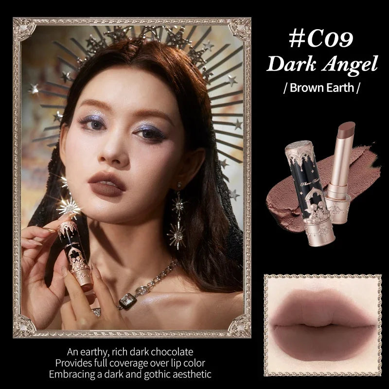 Flower Knows Little Angel Collection Matte Lipstick Private Label Lip Stick Custom Logo Long Lasting Korean Velvet Lipgloss