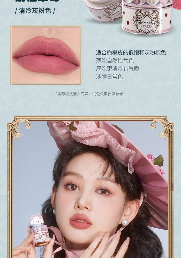 Flower Knows Never's Shop Collection Creamy Matte Lipstick Natural Velvet Finish Hydrating Vitamin E Core Vegan Makeup Lip Mud