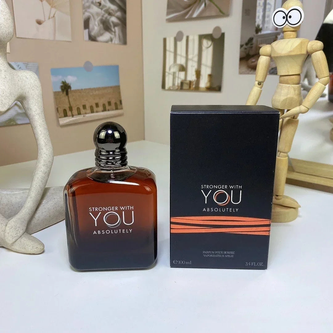 100ML Stronger With You Absolutely Inspired Perfume Intense Aromatic Woody & Spicy Fragrance, Long Lasting Sensual Scent for Men