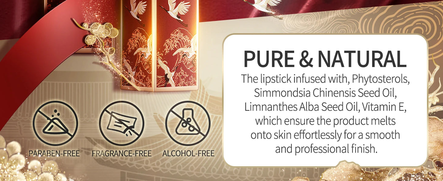 CATKIN Matte Lipstick 2PCS Set Long Lasting for 24H，Lightweight Soft and Ultra Hydrating Lipsticks Infused with Vitamin E