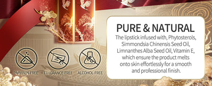 CATKIN Matte Lipstick 2PCS Set Long Lasting for 24H，Lightweight Soft and Ultra Hydrating Lipsticks Infused with Vitamin E