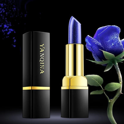 Blue Rose Lip Temperature Color Changing Natural Long Lasting Waterproof   Lipstick Cosmetics Woman Makeup