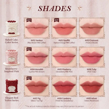 Flower Knows Chocolate Cloud Lip Cream Lightweight Matte Long Lasting Liquid Lipstick Makeup Lip Mud 4.5ml Waterproof