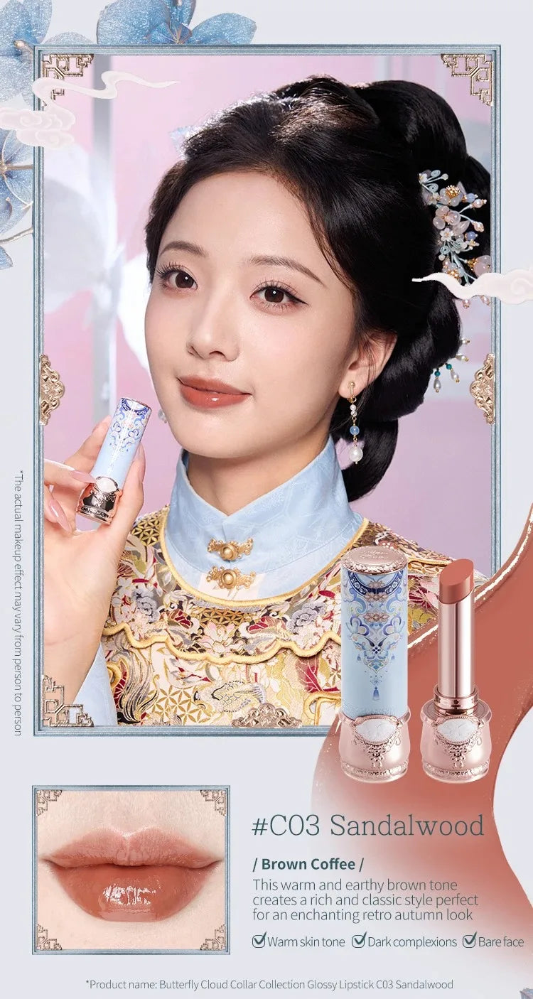 Flower Knows Butterfly Cloud Collar Collection Glossy Lipstick Makeup Lasting Lip Gloss High Pigment Makeup Flowerknows Lip Balm