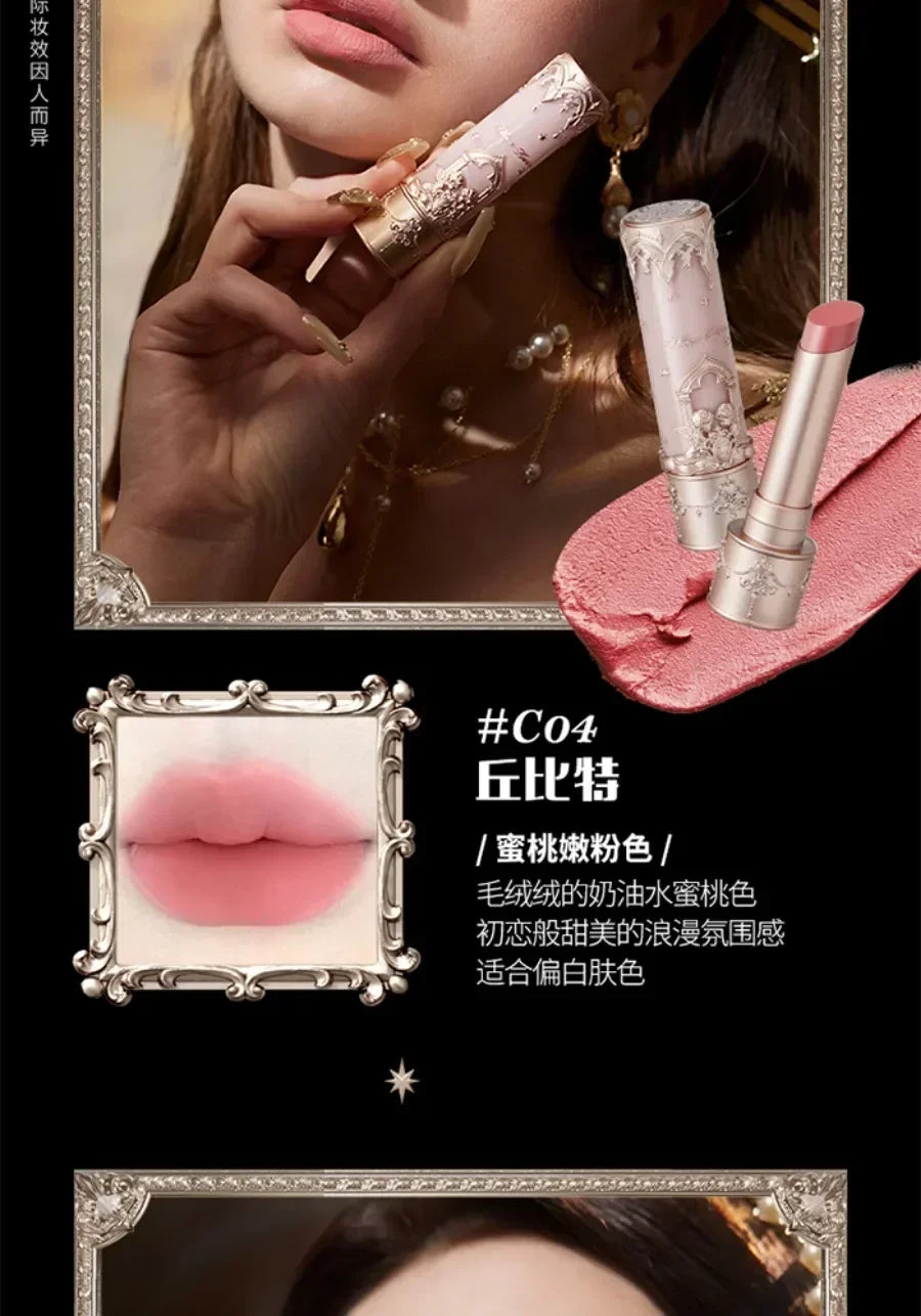 Flower Knows Swan Ballet Little Angel Collection Lipstick Velvet Matte Waterproof Lip Stick Vegan Long Lasting Lip Gloss Korean