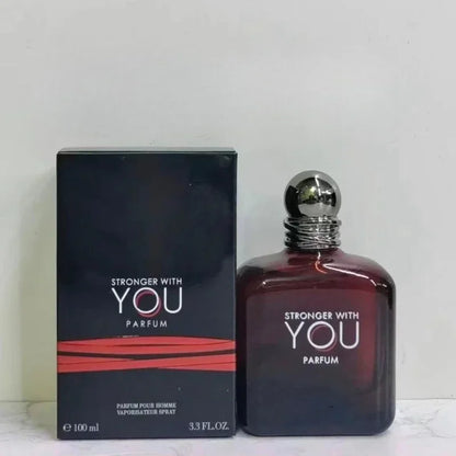 100ML Stronger With You Absolutely Inspired Perfume Intense Aromatic Woody & Spicy Fragrance, Long Lasting Sensual Scent for Men