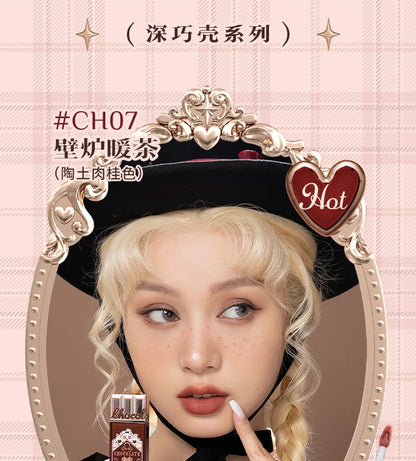 Flower Knows Chocolate Cloud Lip Cream Lightweight Matte Long Lasting Liquid Lipstick Makeup Lip Mud 4.5ml Waterproof