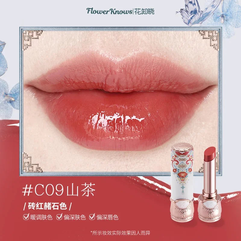 Flower Knows Butterfly Cloud Collar Collection Glossy Lipstick Makeup Lasting Lip Gloss High Pigment Makeup Flowerknows Lip Balm