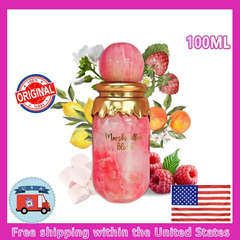 Arab Marshmallow Perfume Woman Long Lasting Fragrance Body Spray Perfumes For Women Middle East Parfum Fruity Notes Pheromone