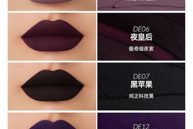 Kaleidos Lipstick Lip Cream Matte Velvet Nude Colours Lip Mud Waterproof Lip Gloss Long Lasting Lip Stain