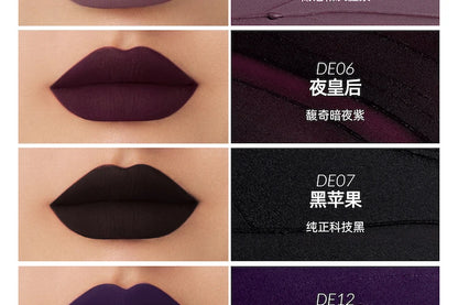 Kaleidos Lipstick Lip Cream Matte Velvet Nude Colours Lip Mud Waterproof Lip Gloss Long Lasting Lip Stain