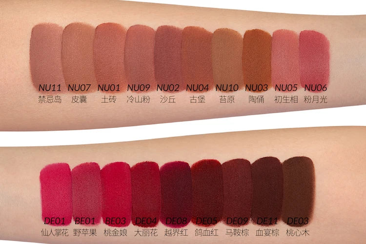 Kaleidos Lipstick Lip Cream Matte Velvet Nude Colours Lip Mud Waterproof Lip Gloss Long Lasting Lip Stain