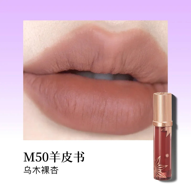 Girlcult Composition Lip Cream Parchment Book Plain Matte Velvet Lip Stain Not Easy to Stick Cup Gold Rush Peach Lipstick Makeup