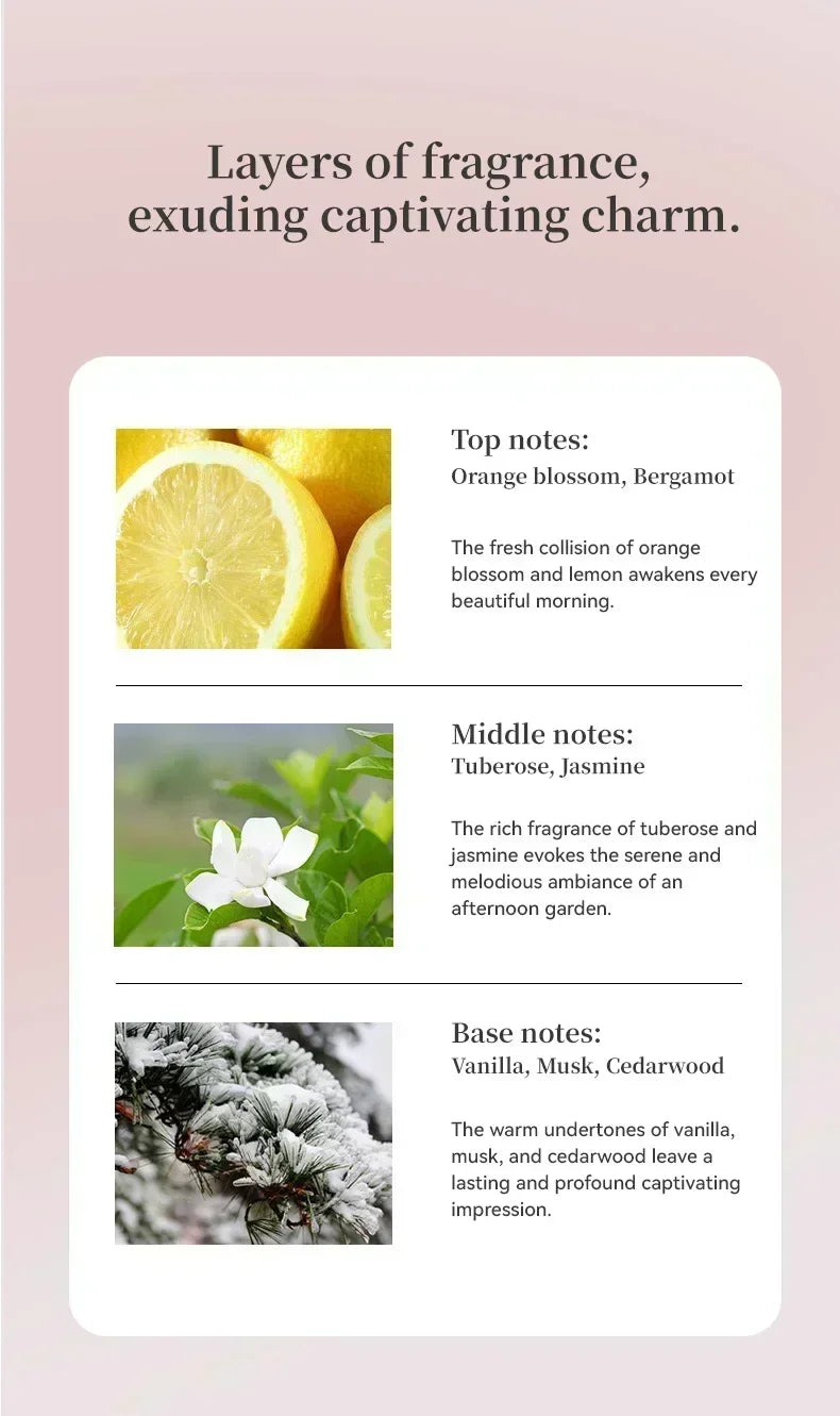 Long Lasting Fragrance 90ML High Quality Brand Perfume Fresh Natural Fruity Scent Woody Floral Body Spray Suitable for Dating