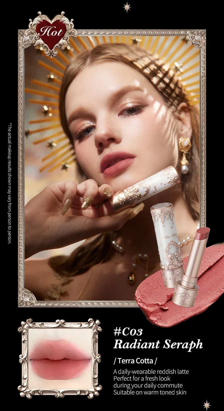 Flower Knows Little Angel Collection Matte Lipstick Private Label Lip Stick Custom Logo Long Lasting Korean Velvet Lipgloss