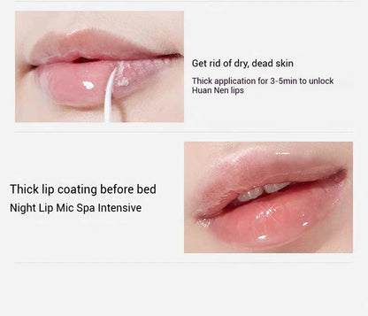 Mooekiss Double-headed Lipgloss MirrorMoisturizing Long-lasting Brush head Non-stick Cup Film-forming Lip Glaze Lipstick 3.2g