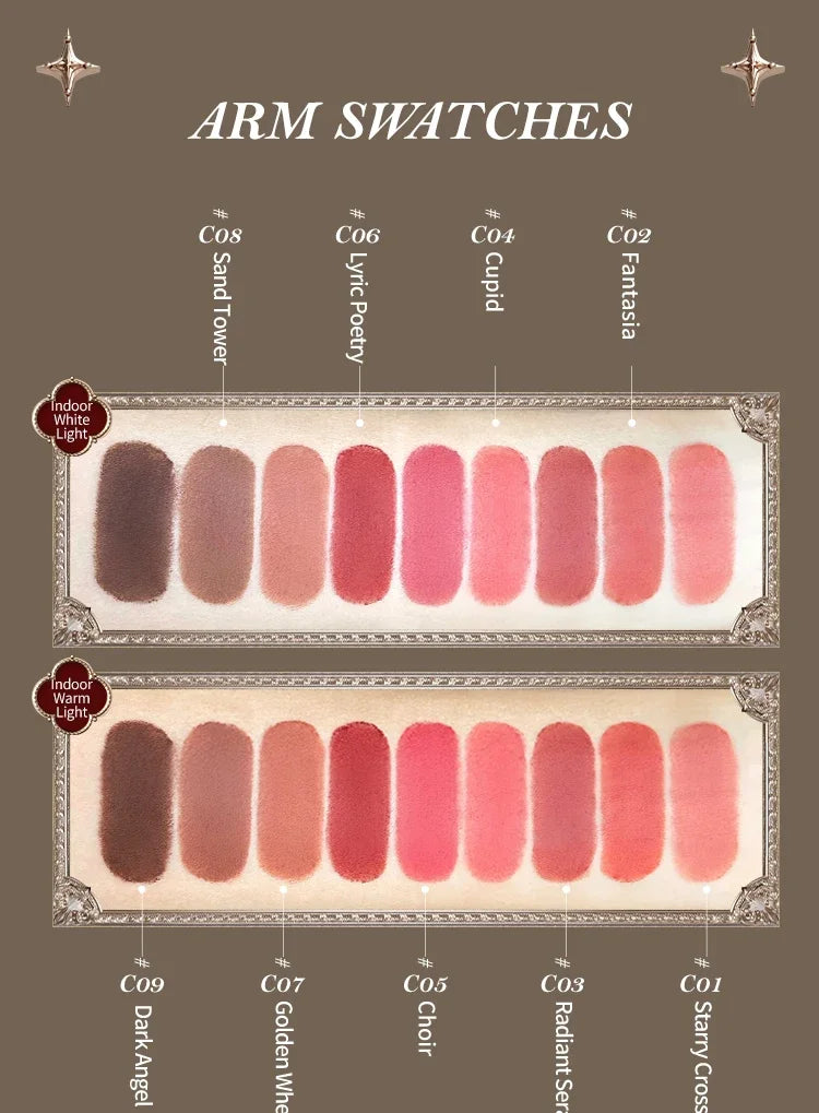 Flower Knows Little Angel Collection Matte Lipstick Private Label Lip Stick Custom Logo Long Lasting Korean Velvet Lipgloss