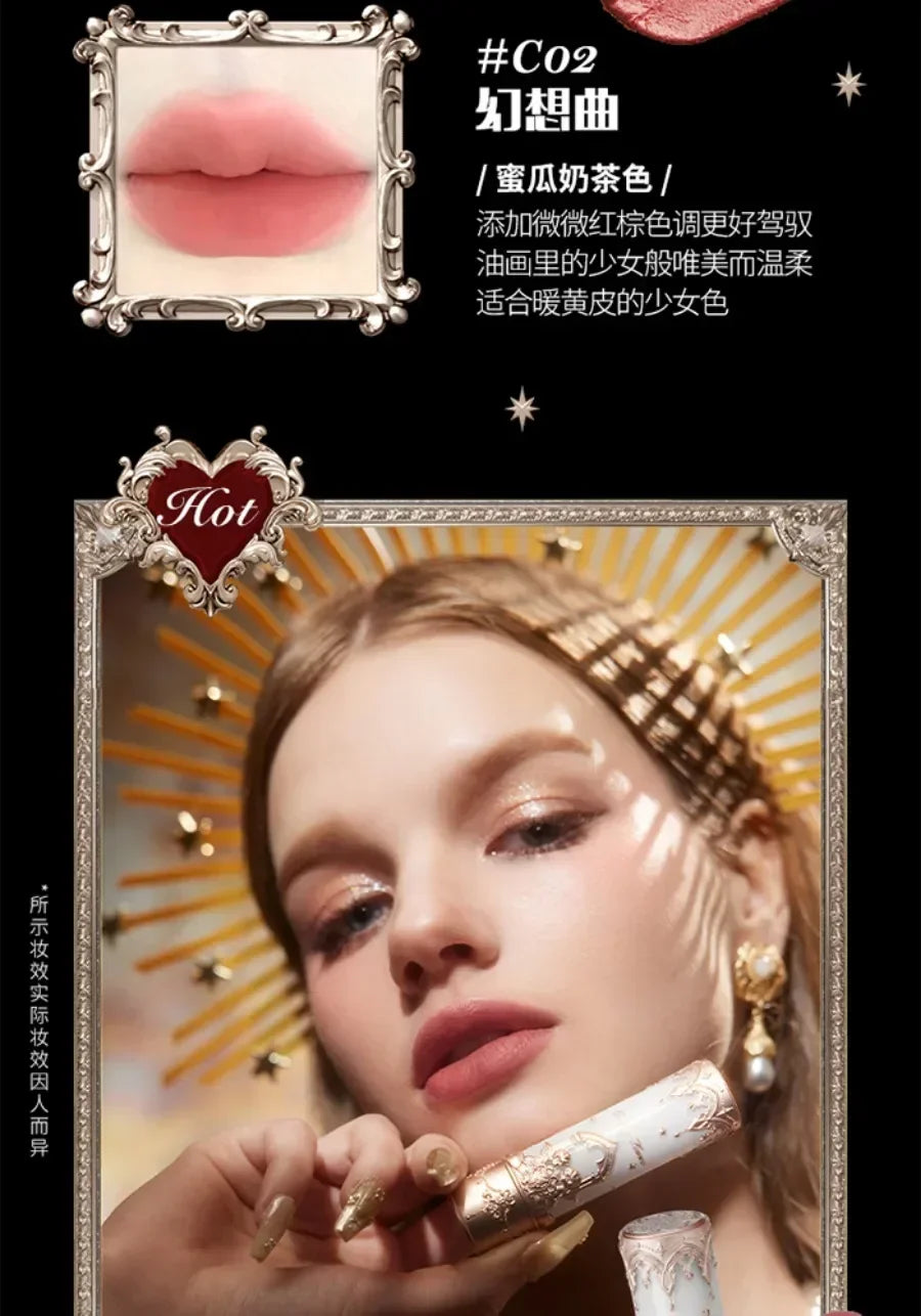 Flower Knows Swan Ballet Little Angel Collection Lipstick Velvet Matte Waterproof Lip Stick Vegan Long Lasting Lip Gloss Korean