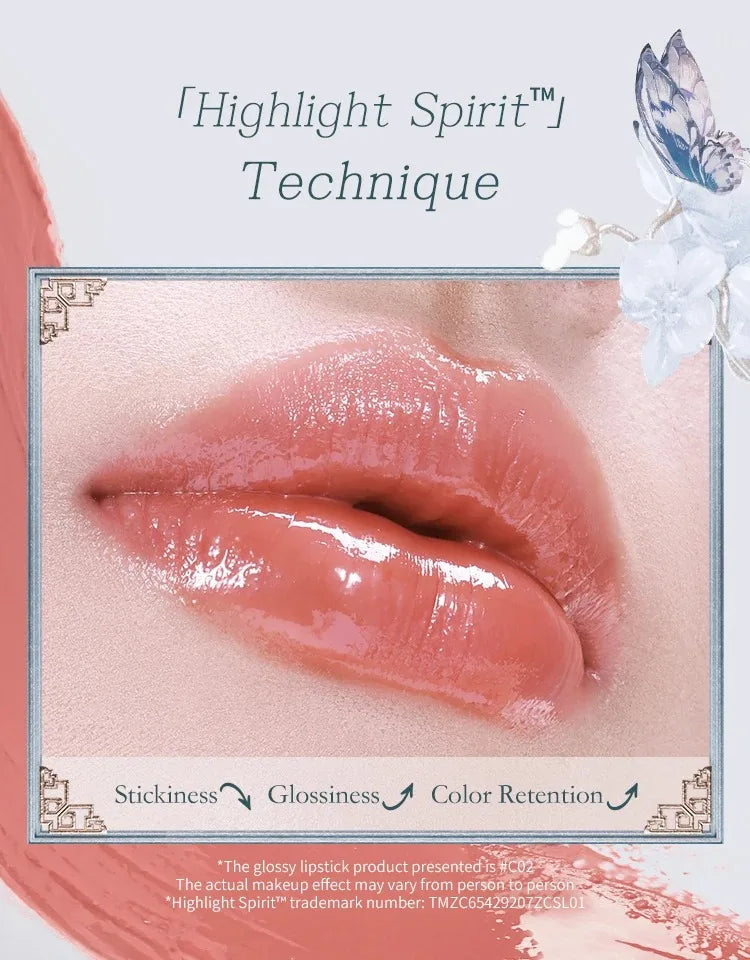 Flower Knows Butterfly Cloud Collar Collection Glossy Lipstick Makeup Lasting Lip Gloss High Pigment Makeup Flowerknows Lip Balm