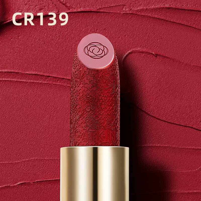 CATKIN Summer Palace Lipsticks Semi-Matte Lipstick Long Lasting for 24H，Lightweight Soft and Ultra Hydrating Lipsticks